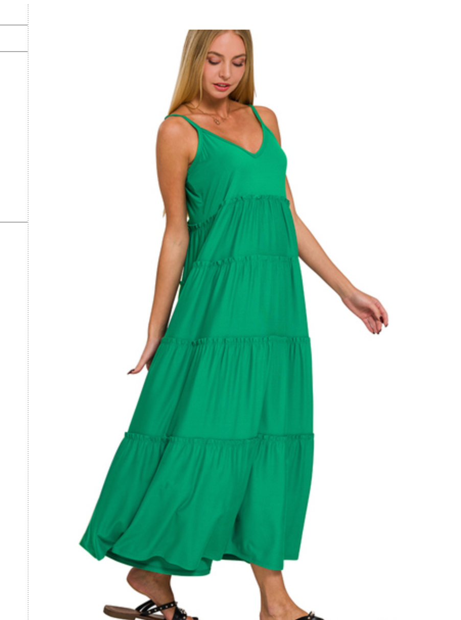 VNECKTIER CAMIMAX DRESS