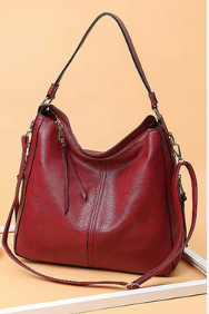 TOTE PURSE FIERY RED