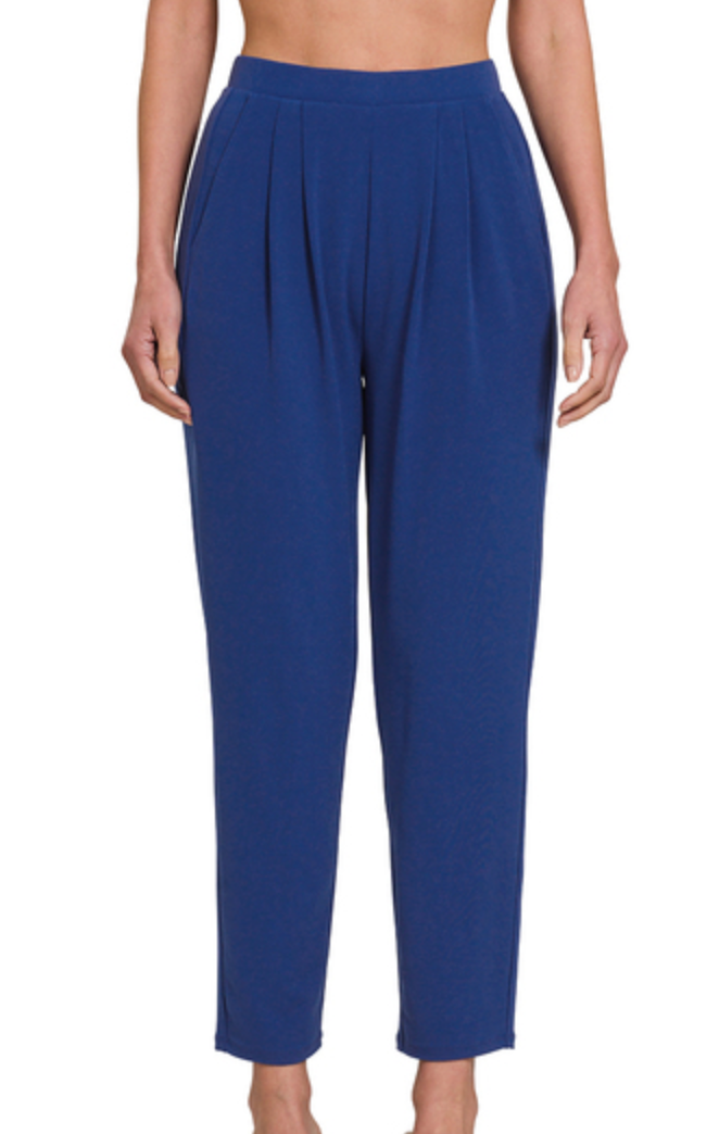 PLEATED  WAIST PANTS