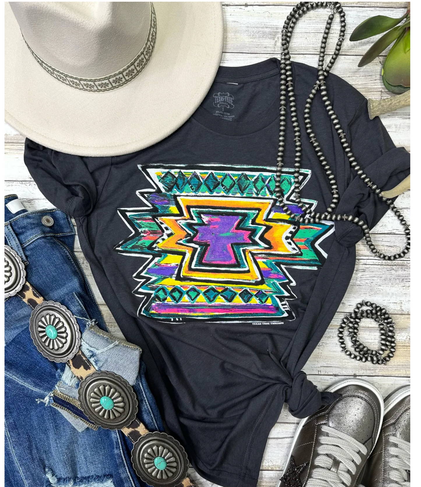 NEON AZTEC TEE