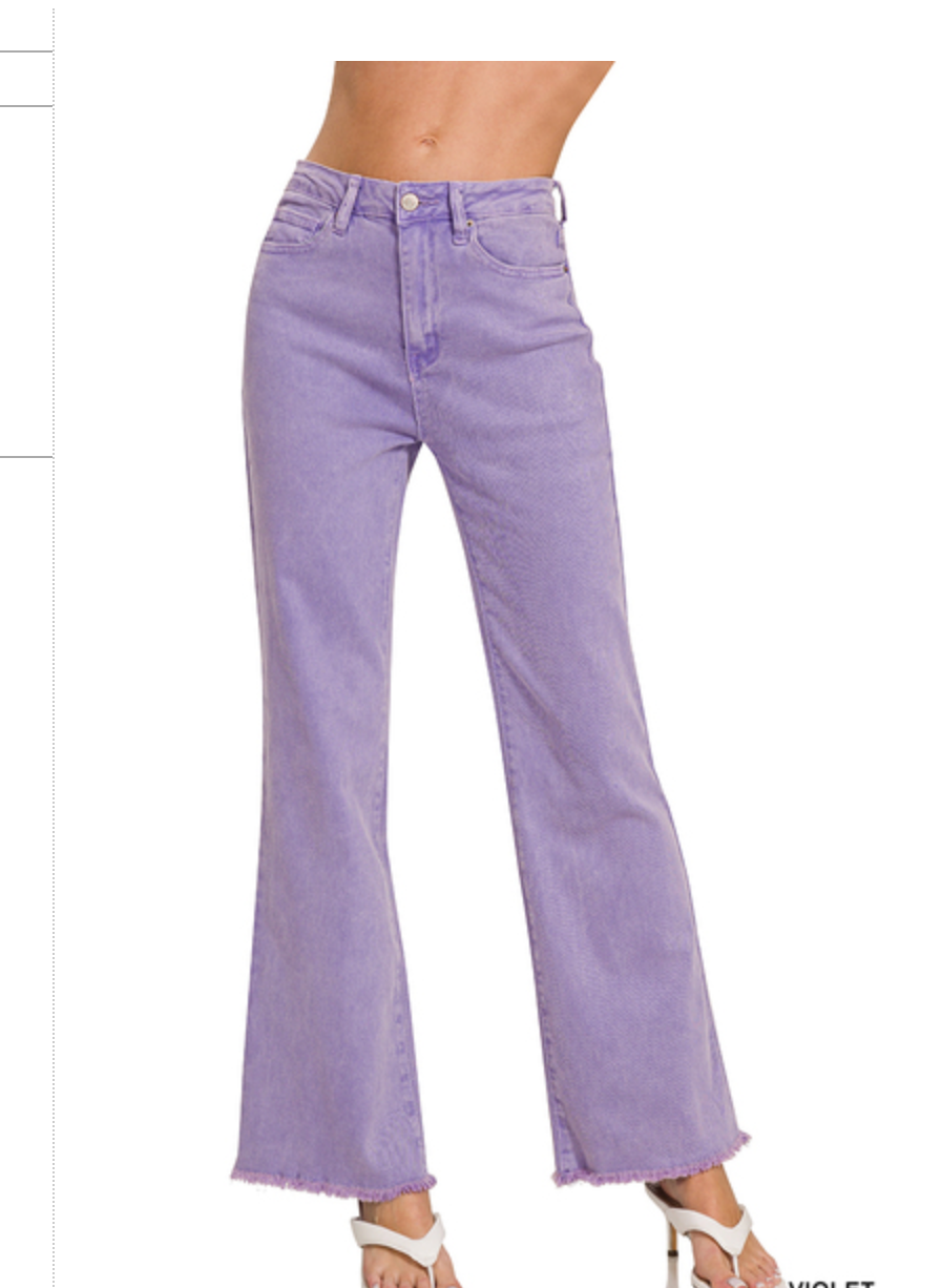 FRAYED CUTOFF DENIM PANT