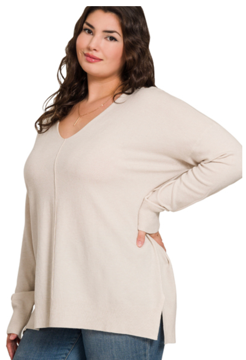 FRONT SEAM SWEATER