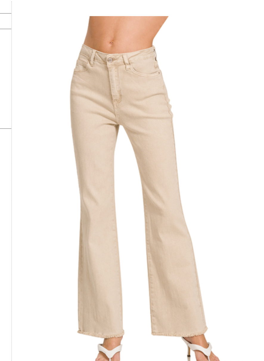 FRAYED CUTOFF DENIM PANT
