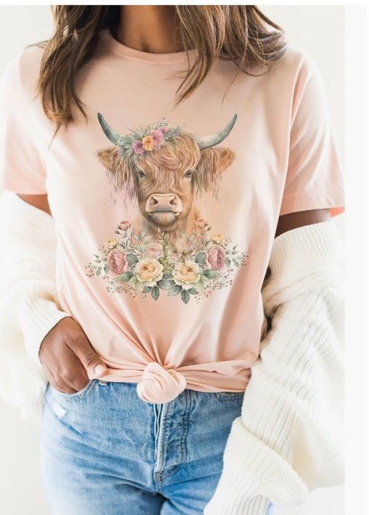 FLORAL HIGHLAND TSHIRT