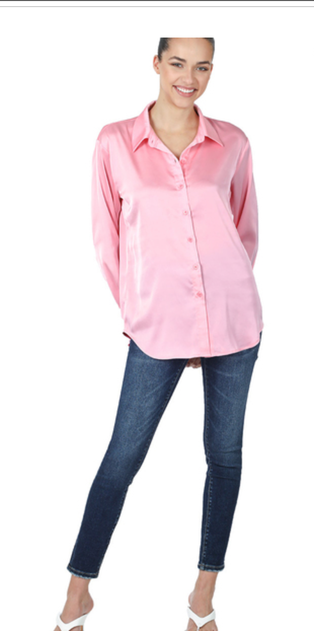 SATIN CHARMUESE SHIRT
