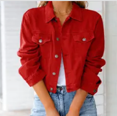 DENIM BUTTON JACKET