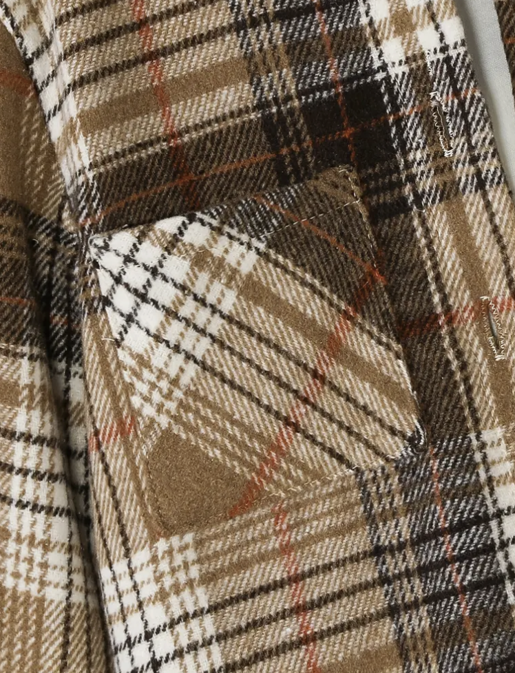 KIDS PLAID HOODIE