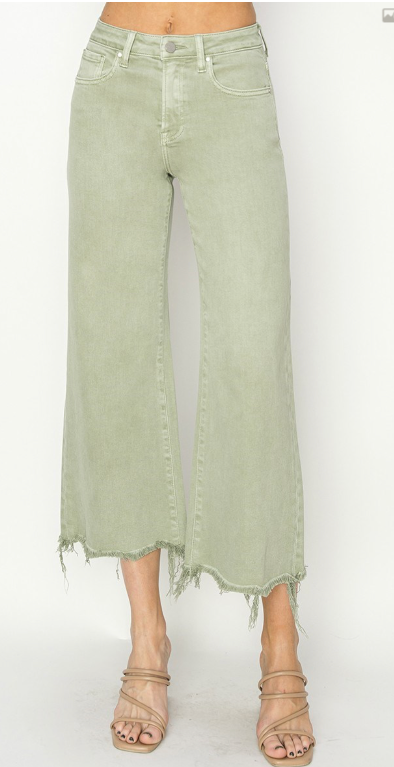 HR WIDE CROP DENIM PANT