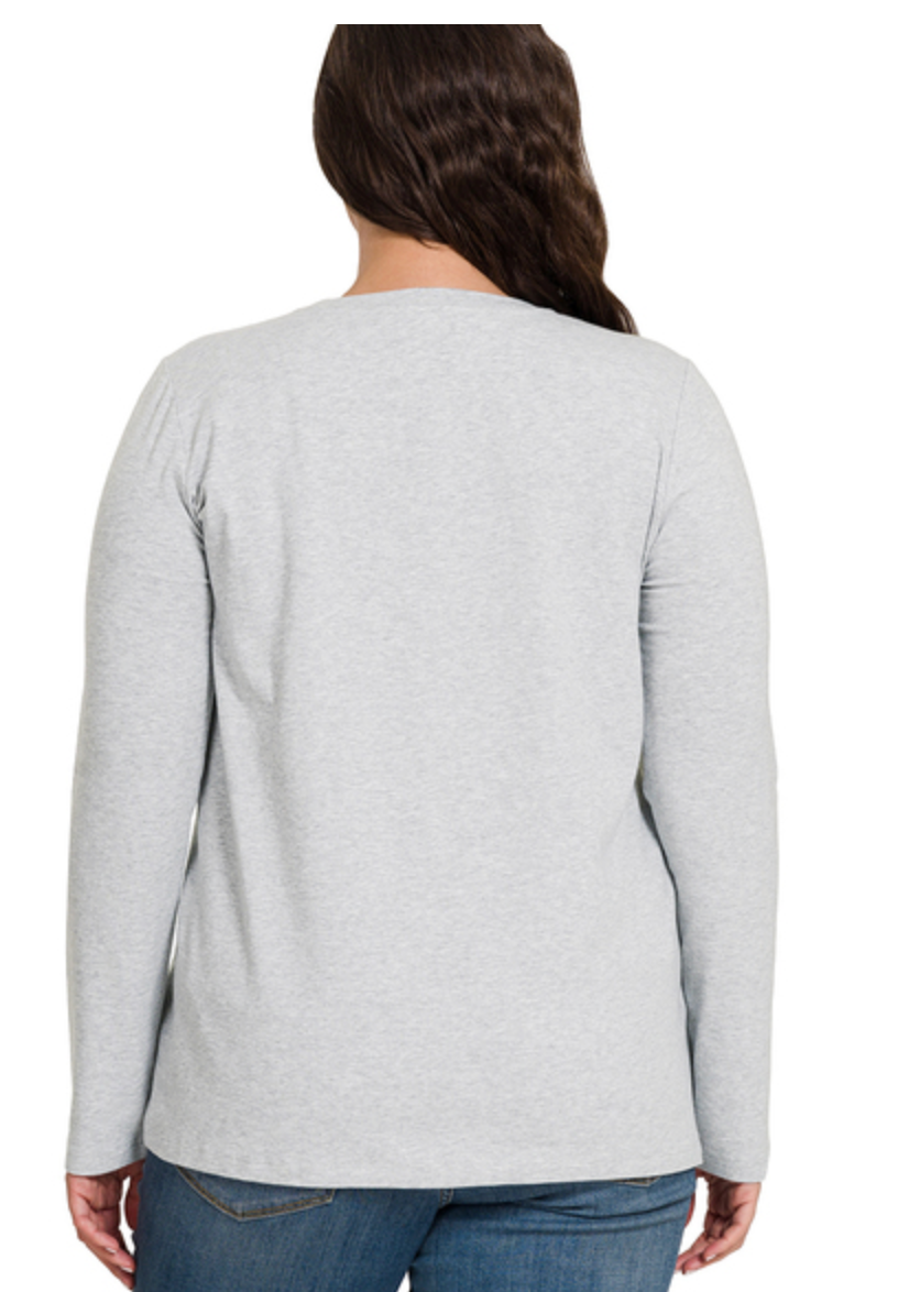COTTON CREWNK L/SLV