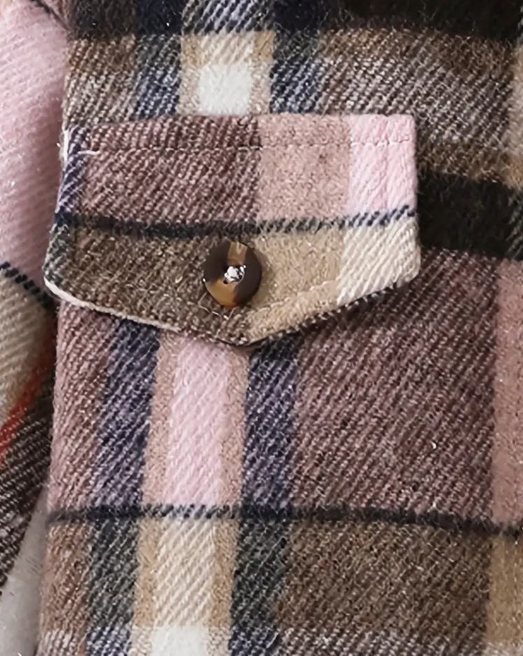 CHILDS PLAID SHACKET