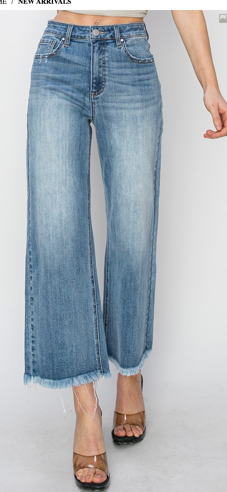 HR CROP FRAY WIDELEG