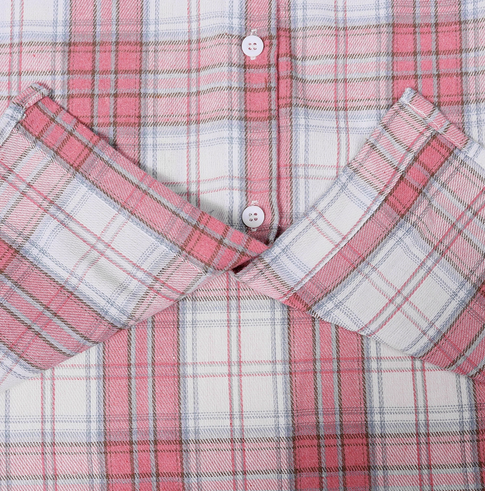 POLO COLLAR PLAID SHIRT