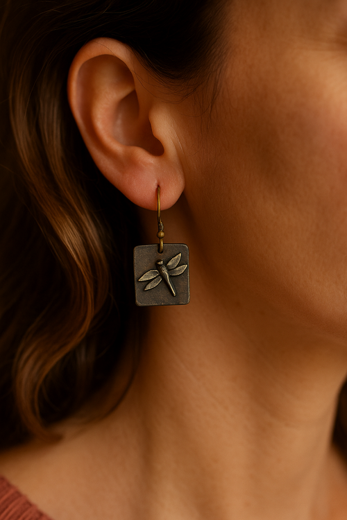 2 DRAGONFLIES EARRINGS