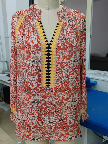BOHO FLARE SLV FLORAL