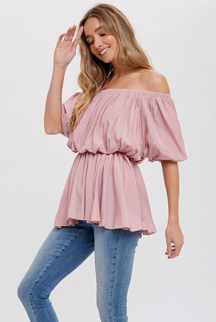 PEPLUM OFF THE SHOULDER