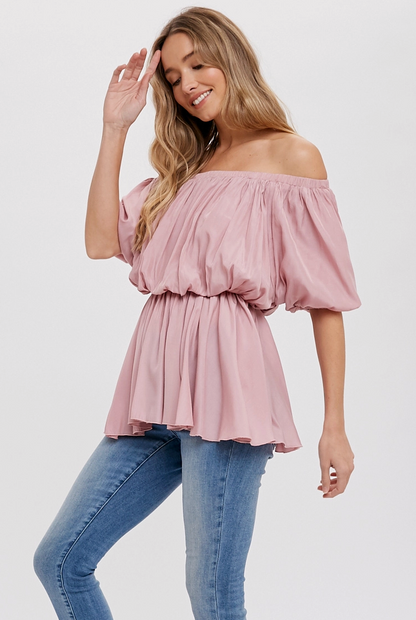 PEPLUM OFF THE SHOULDER