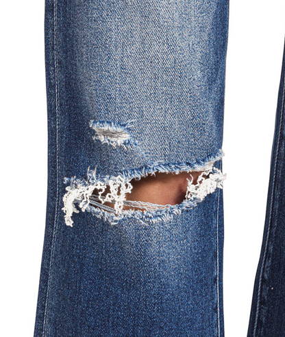 MR DISTRESSED KNEE RAW HEM