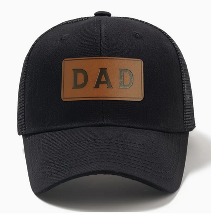 DAD LEATHER PATCH CAP