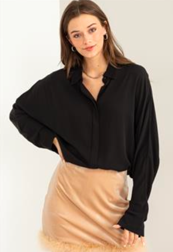 BUTTON L/SLV 23G222TOP