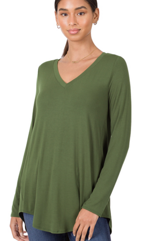 V-NK DOLPHIN HEM TOP