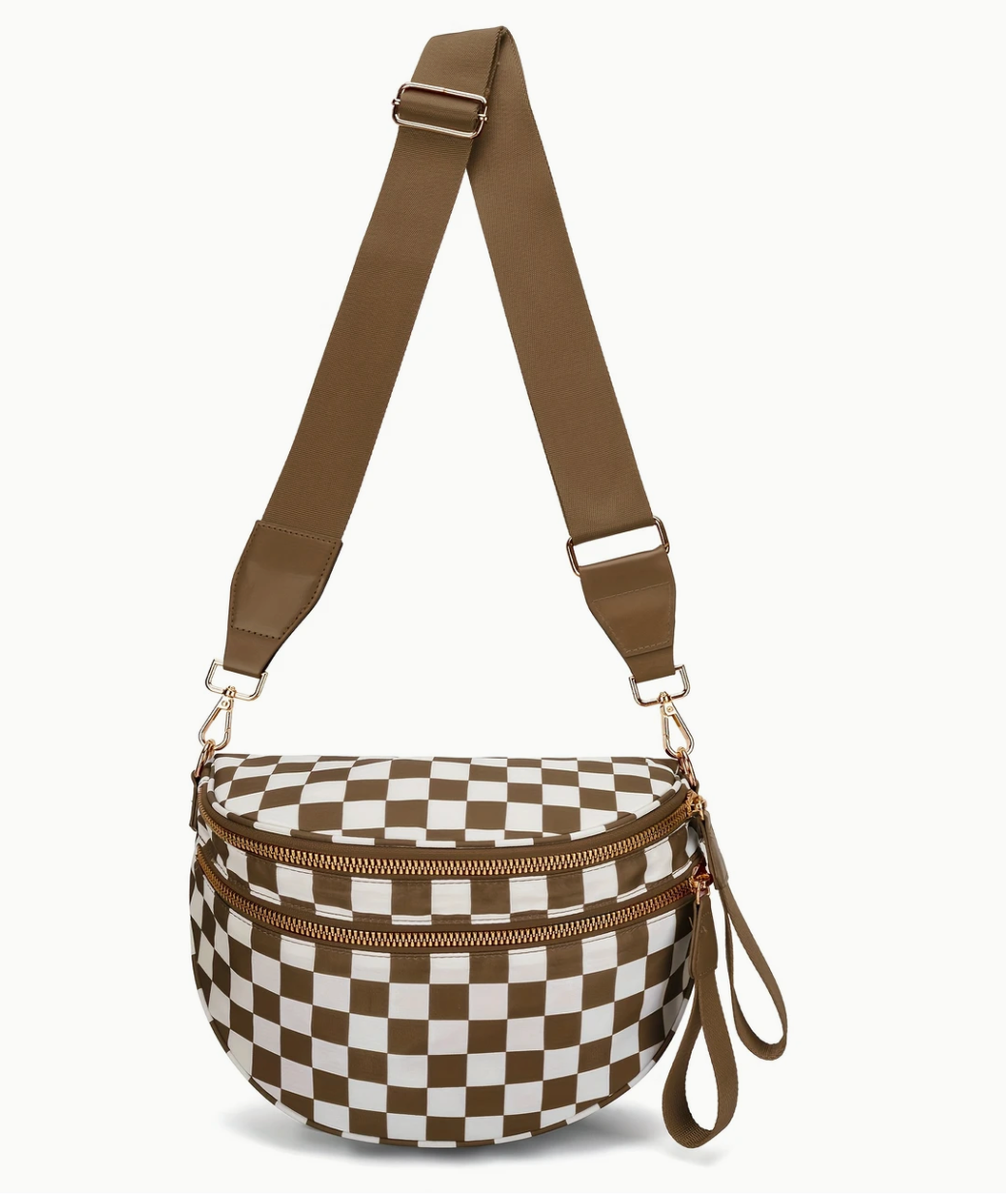 CHECKERED CROSSBODY BAG