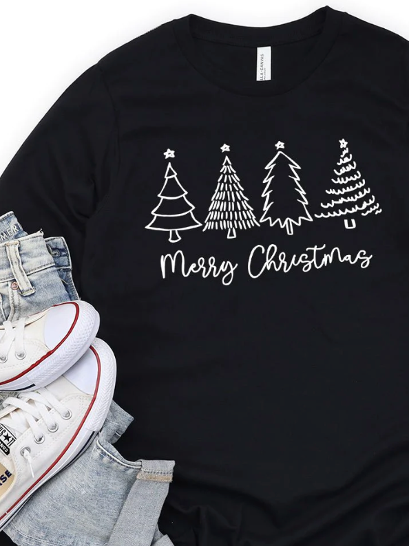 MERRY CHRISTMAS L/SLVTREE