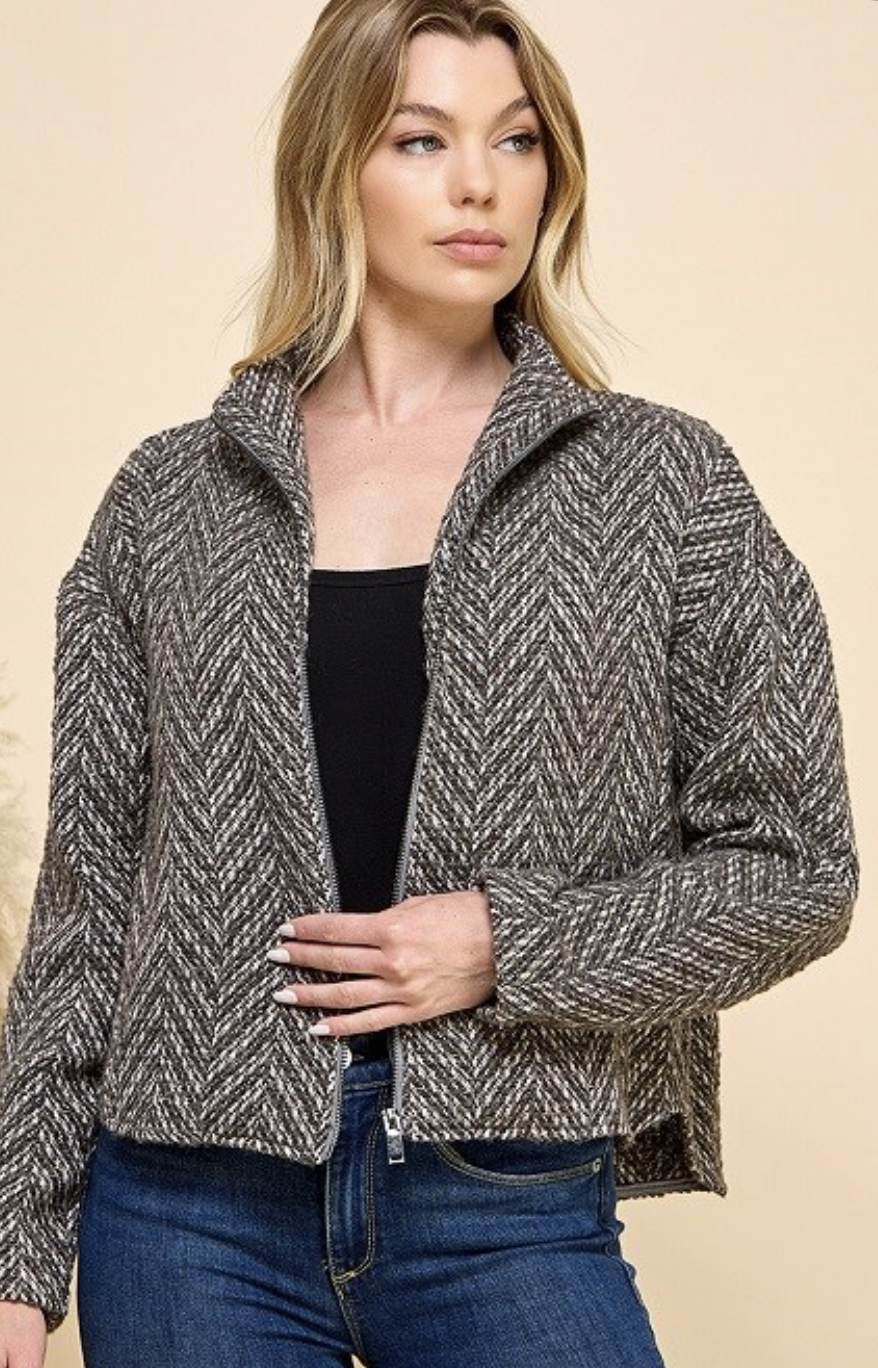 FRONT ZIPPER JACKET
