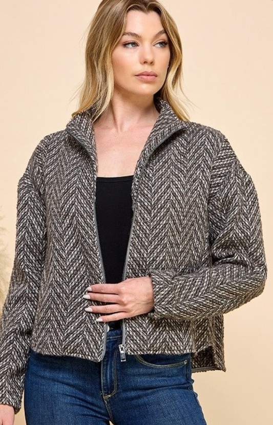 FRONT ZIPPER JACKET