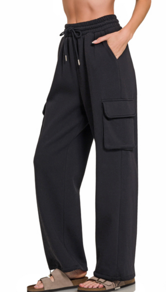FLEECE CARGO SWEAT PANT