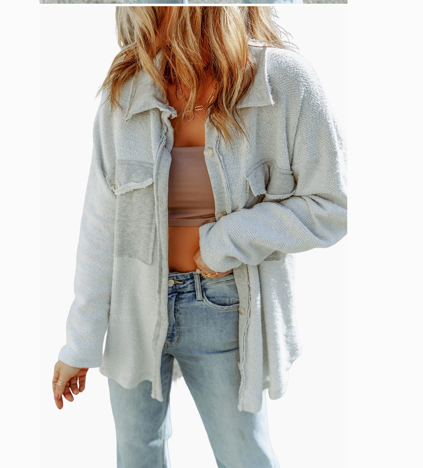 FLAP POCKETS  SHACKET