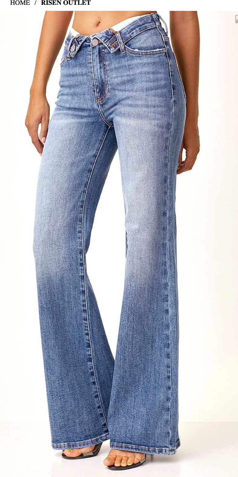 MR FLAP SLIM WIDE LEG JEANS