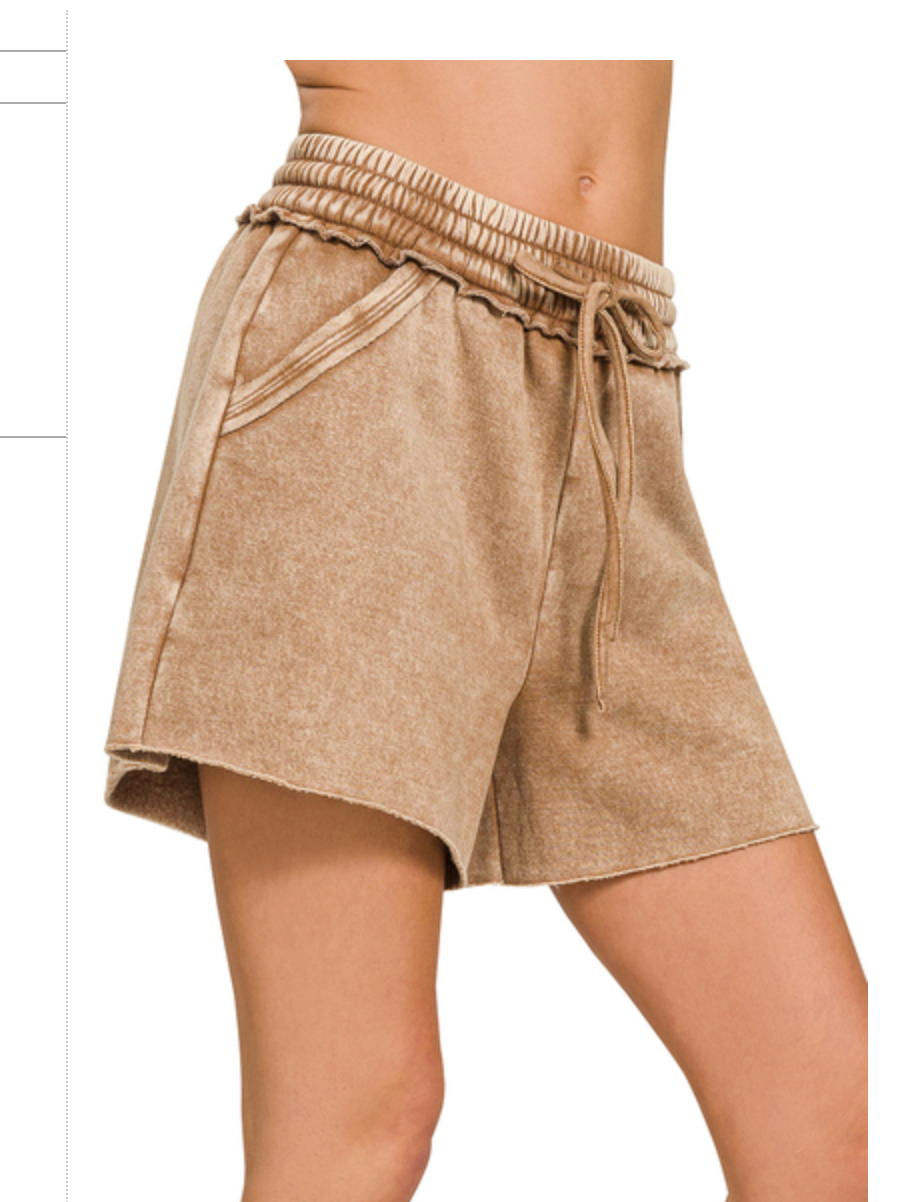 FLEECE DRAWSTRING SHORTS