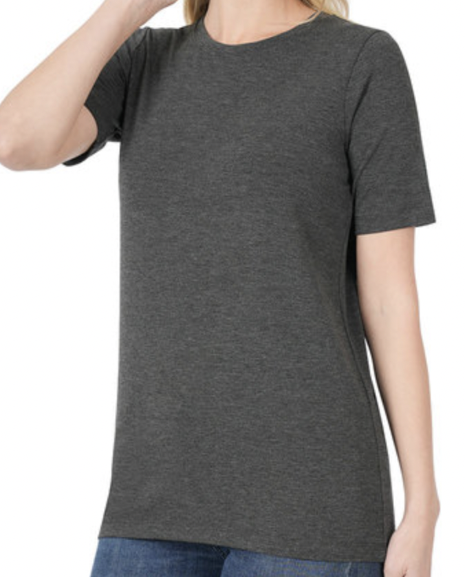 SOLID POLY/RAY/SP VNECK TEE