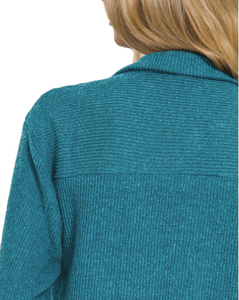 BRUSHED RIB SHACKET