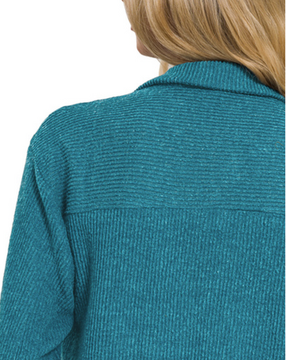 BRUSHED RIB SHACKET