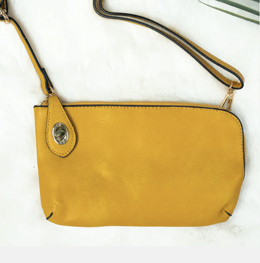 TWIST LOCK CROSSBODY CLUTCH WALLET