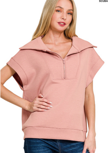 SCUBA HIGH NECK HALF-ZIP VEST