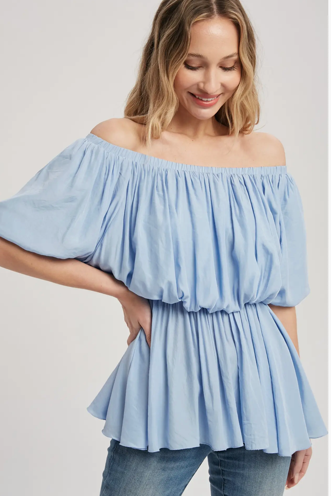PEPLUM OFF THE SHOULDER
