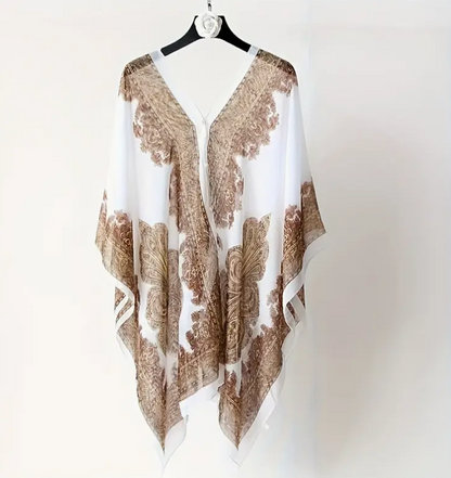 CHIFFON SHAWL PEARLS