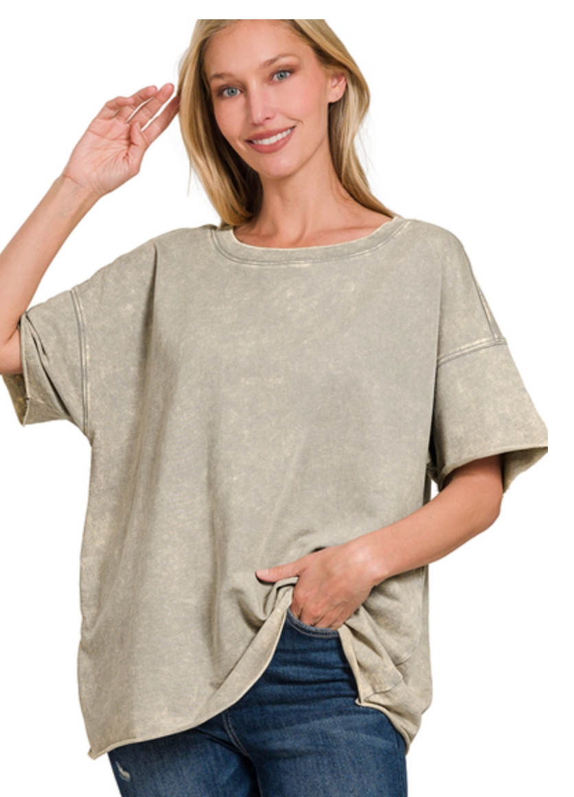 FRTERRY ACID WASH TOP
