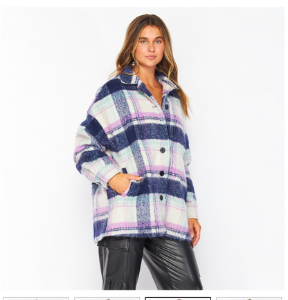 HEAVY FAUX WOOL SHACKET