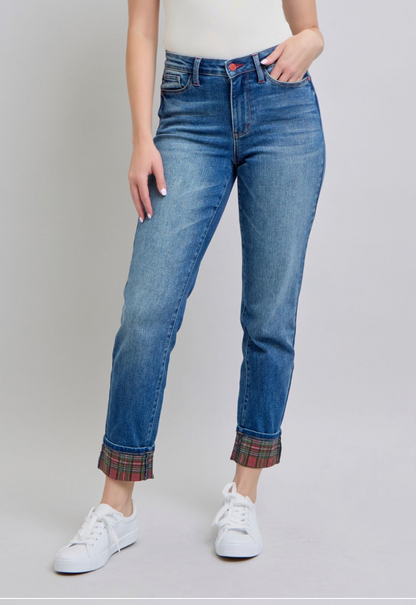 MR PLAID CUFF BOYFRIEND