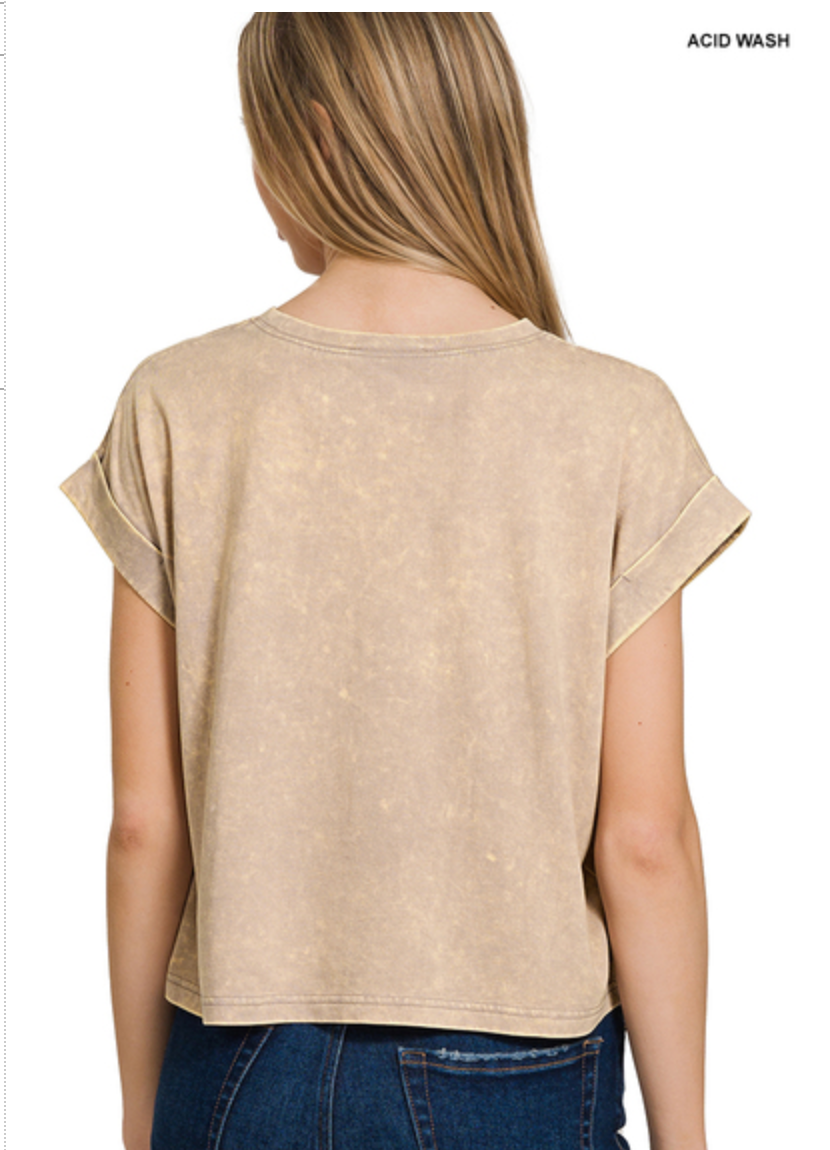 COTTON WSHD SHORT CUFF SLV