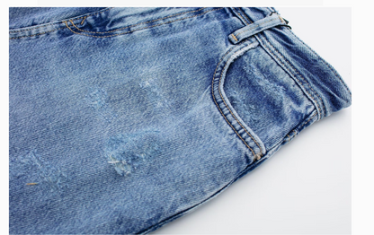 HIGHRISE SLIT DENIM SKIRT