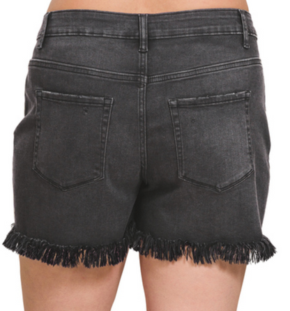 MR FRAYED DENIM SHORT