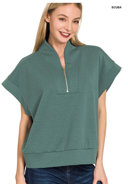 SCUBA HIGH NECK HALF-ZIP VEST