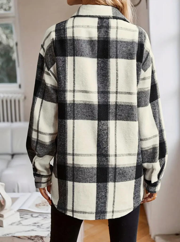 PLAID PATTERN SHACKET