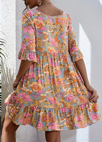 BOHO FLORAL DRESS