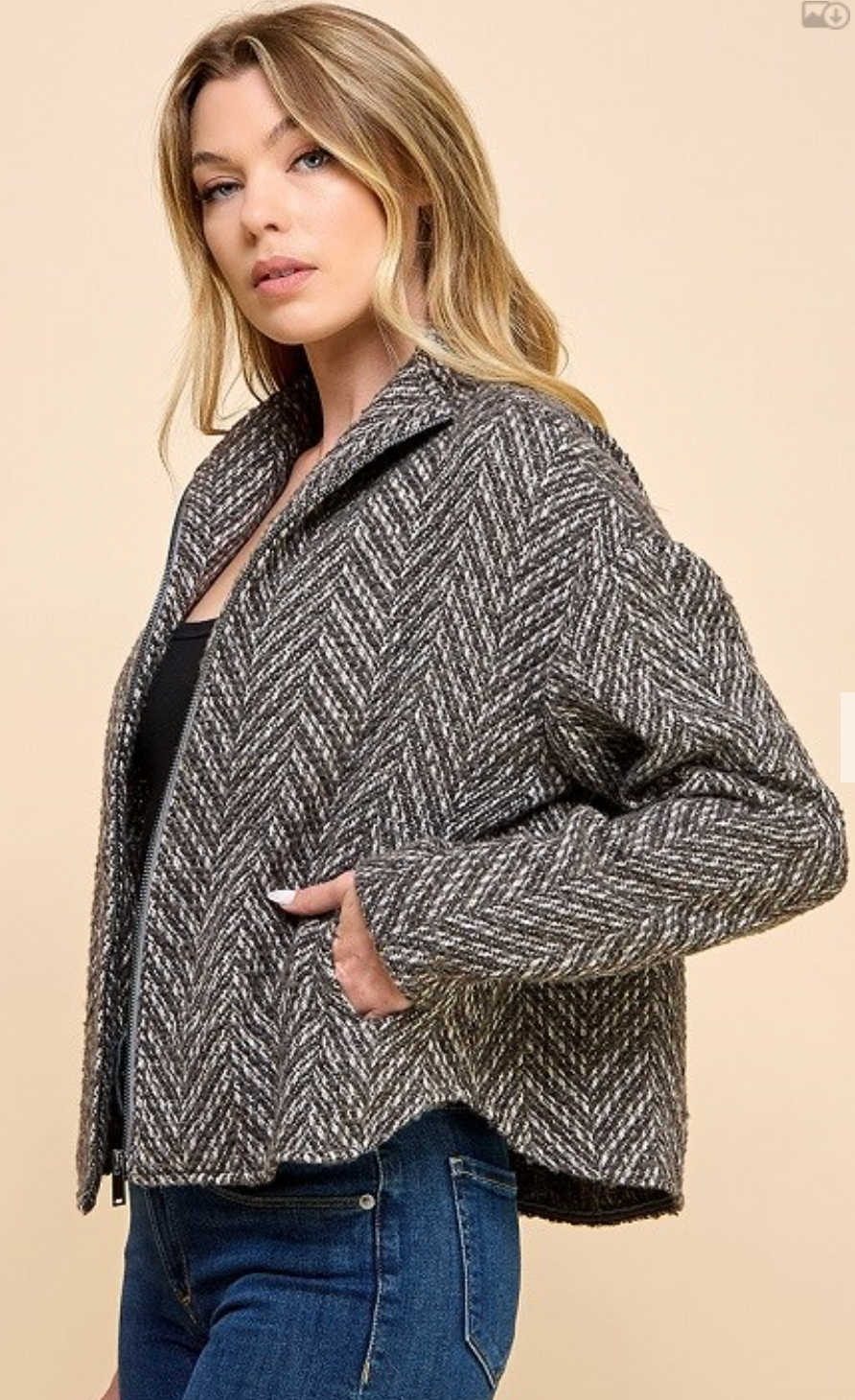 FRONT ZIPPER JACKET