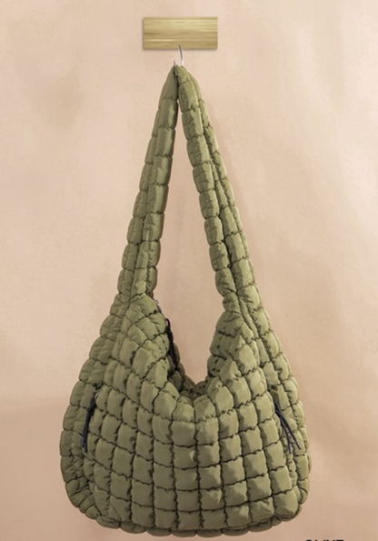 OVRSZD QUILTED CARRYALL BAG
